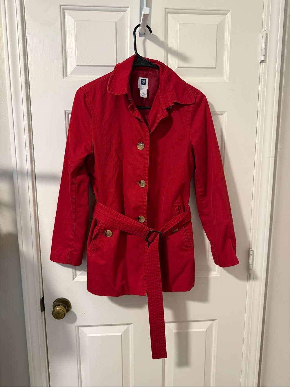 GAP Red Belted Trench Jacket